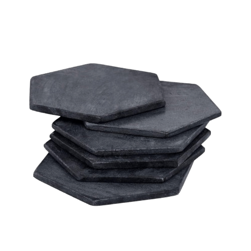 MARBLE COASTER HEXAGON SHAPE (POLISH)